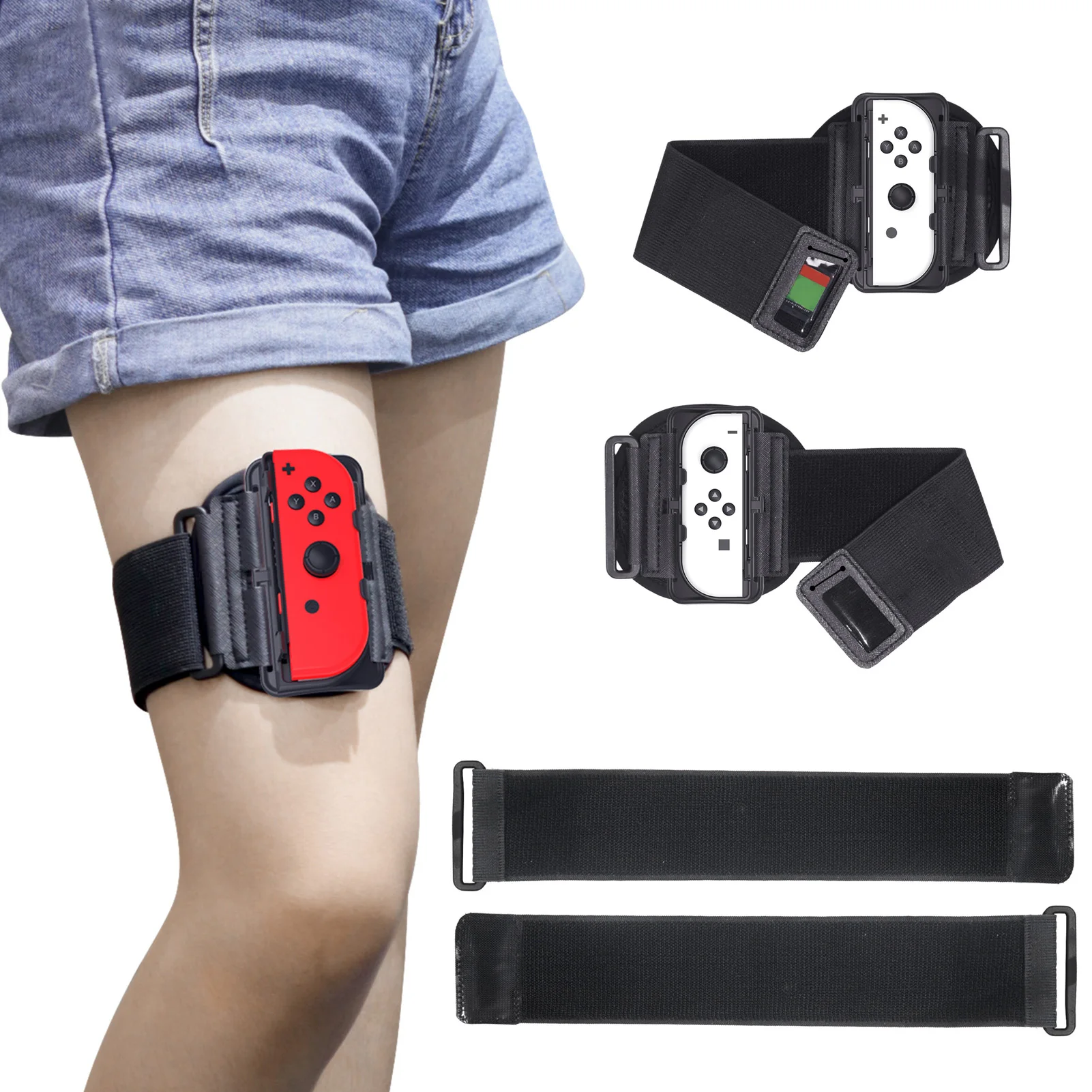 For Switch Leg Straps Ring Fit Adventure Leg Adjustable Elastic Sport Straps Wristband Ring Big Adventure For Switch Accessories