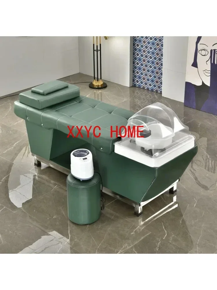 Head Therapy Shampoo Chair Barber Shop Beauty  Massage Belt Fumigation Lying Completely Ear Cleaning Water Circulation Bed