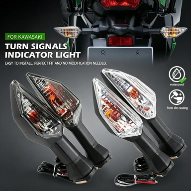 

Motorcycle Turn Signal Bulb Protective Lens Modified Replacement Parts Compatible with Kawasaki Z900 Ninja400 Z250