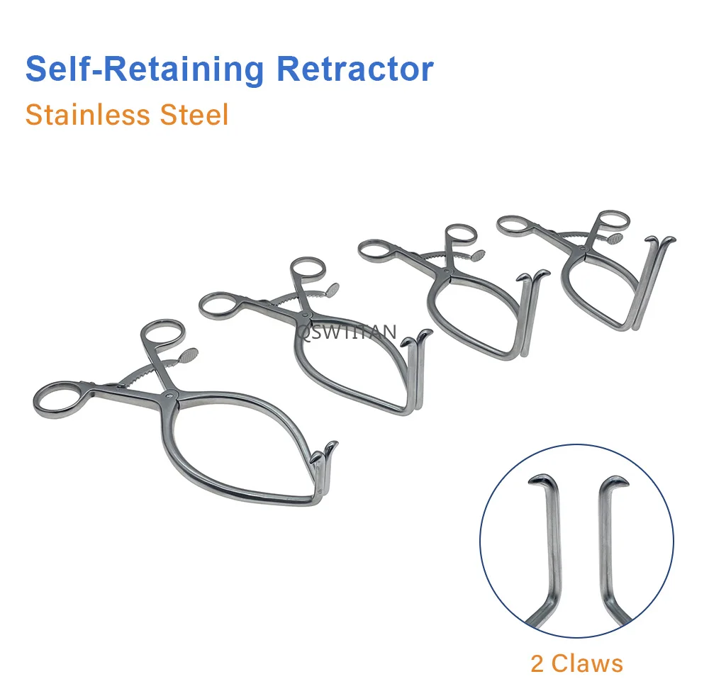 Weitlaner Retractor Stainless Steel 2 Claws Self-Retaining Retractor Spinal Retractor Orthopedics Instruments 1pcs