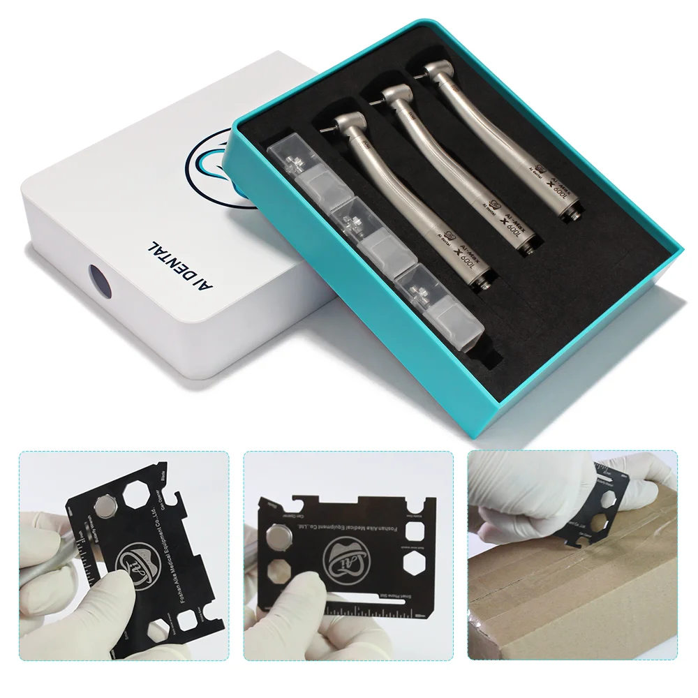 S3 Discount Air Turbine Dental High Speed Handpiece Kit Optic N Coupling Standard / Torque / 45 Degree Head For Dentist