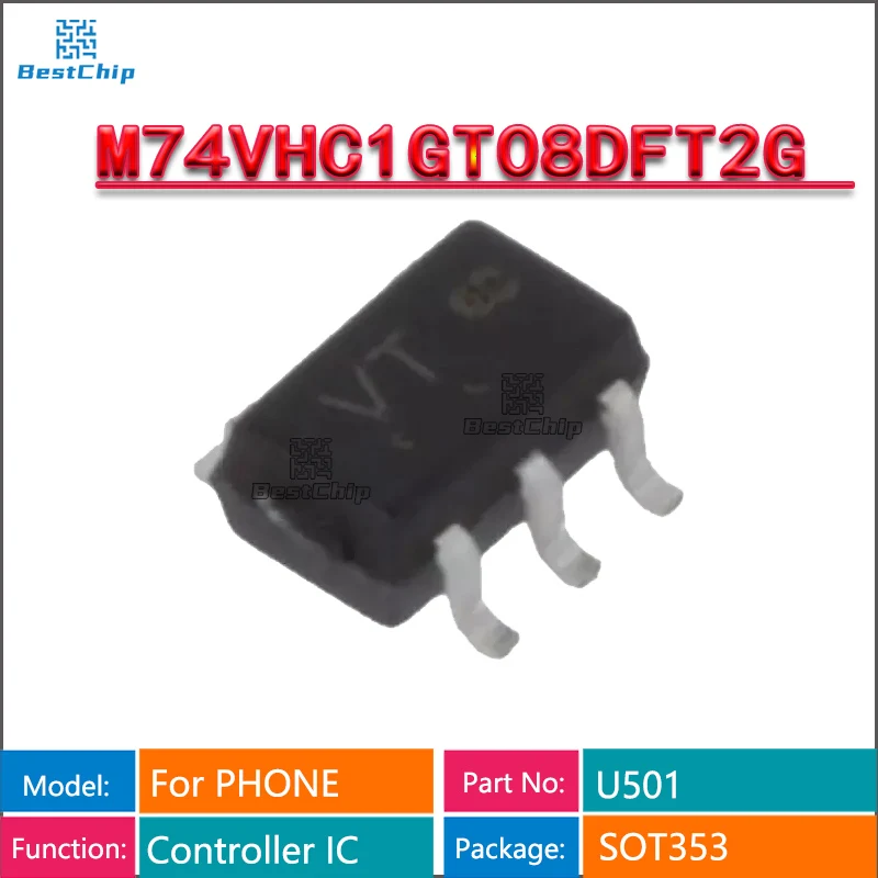 10PCS M74VHC1GT08DFT2G 74VHC1GT08 MARKING VT SOT-353