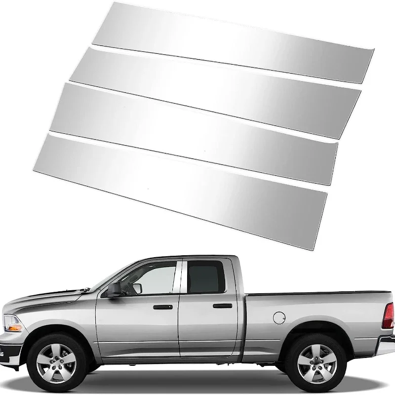 

Car Window Pillar Posts Door Trims Cover Stickers For Dodge Ram 1500 2500 3500 4500 5500 2009-2018 Chrome Plated Accessories