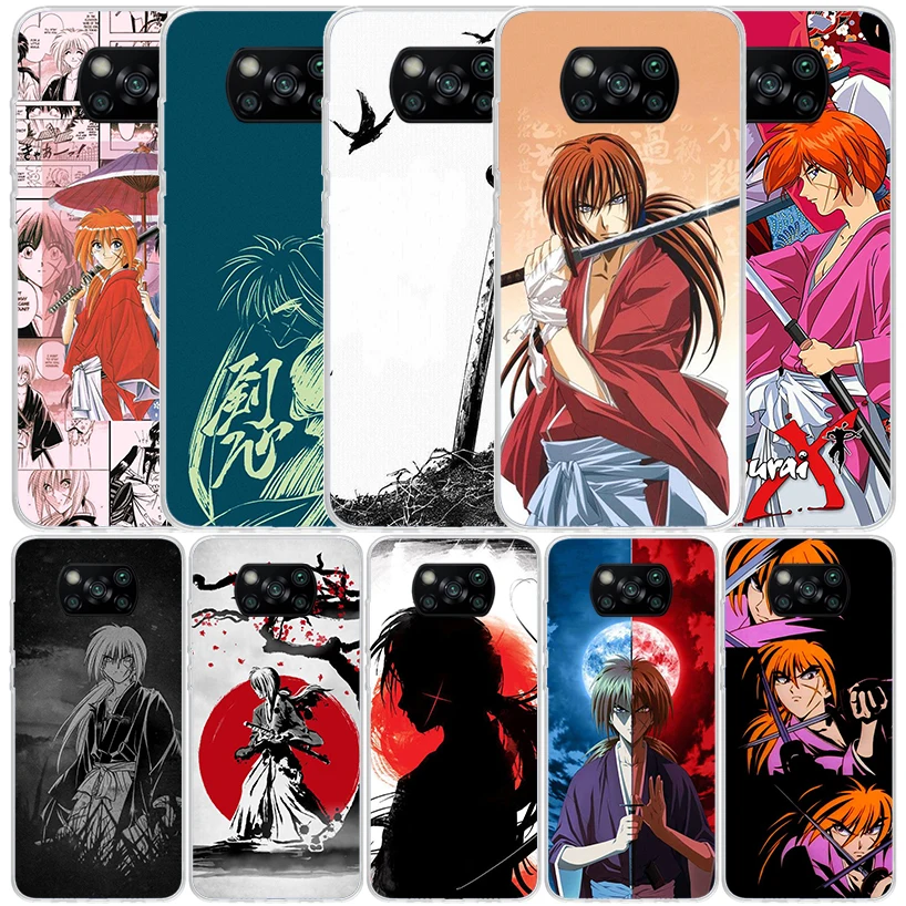 Rurouni Kenshin Anime Silicon Call Phone Case For Xiaomi Poco X3 Nfc X5 X6 F6 F5 Pro M5S M5 X4 F4 GT M4 M3 F3 F2 F1 M2 Cover X3 