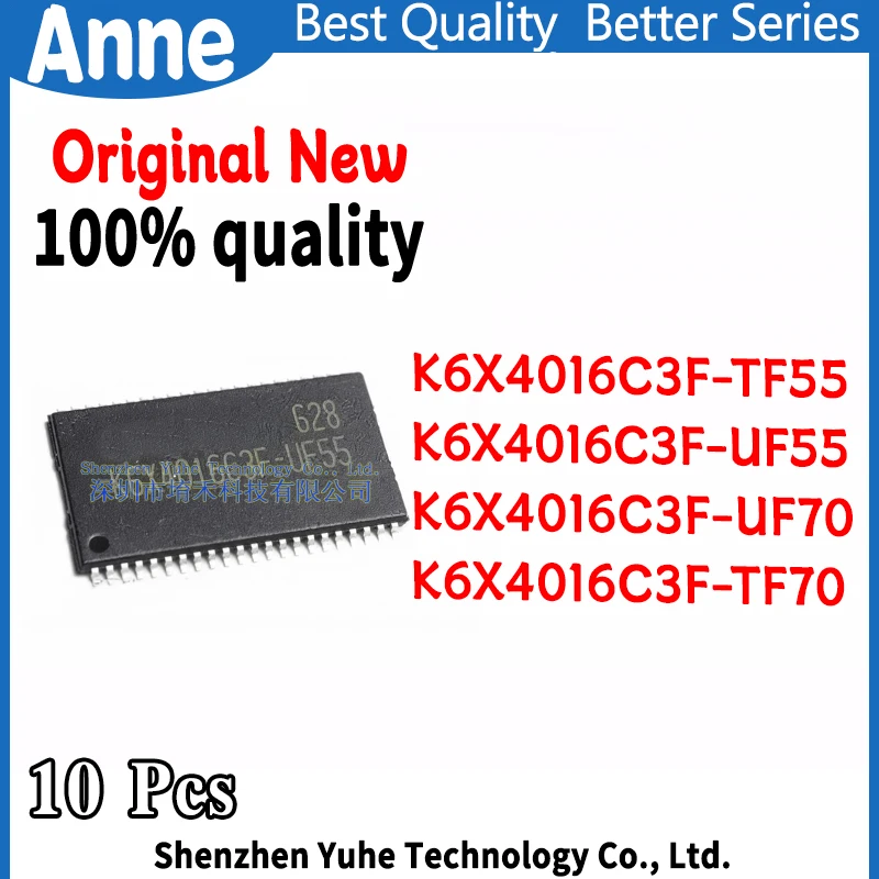 (10piece)100% New K6X4016C3F K6X4016C3F-TF55 K6X4016C3F-UF55 K6X4016C3F-TF70 K6X4016C3F-UF70 TSOP44