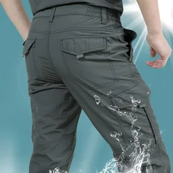 Ropa de trabajo táctica impermeable para hombre, pantalones militares informales, transpirables, de secado rápido, para verano, 2023