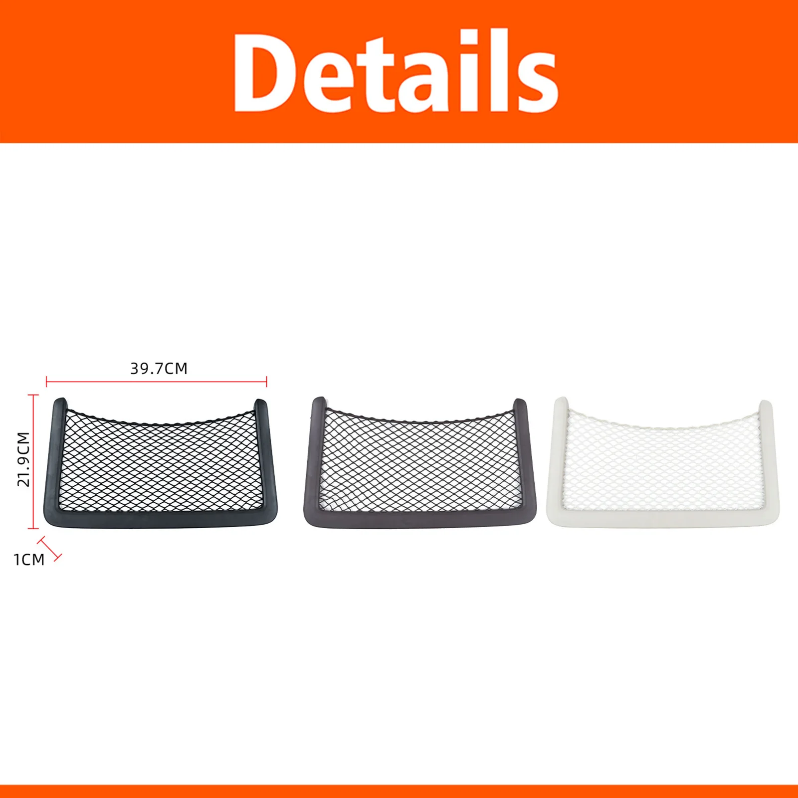 For Mercedes Benz GLE Class W167 2020-2026 GLS Class W167 2020-2025 Car Interior Seat Back Storage Bag Mesh Net Pocket Cover view 5