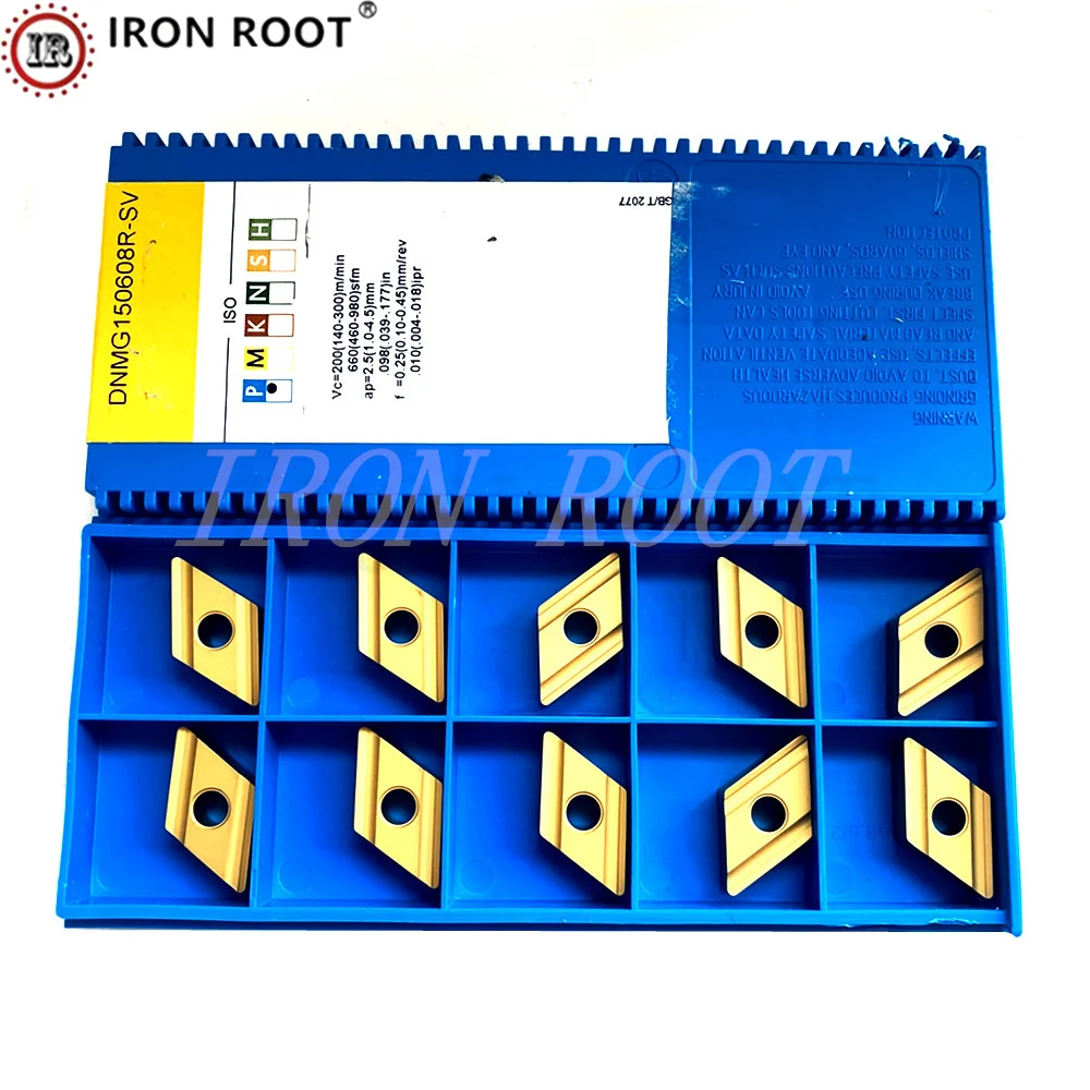 Imagem -03 - Torneamento do Torno do Metal do Cnc Indexável para Mdjnr l Inserção do Carboneto 100 Autêntico Dnmg150604r150608r150612r-sv Gp1225