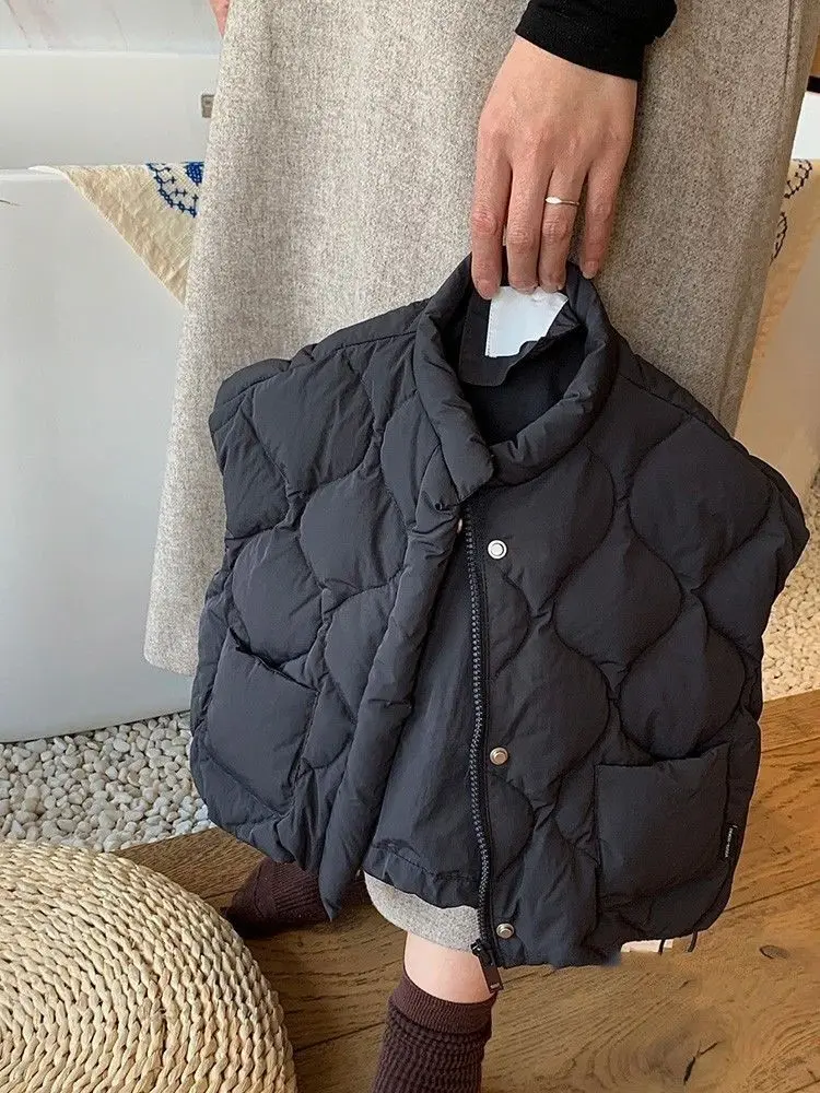 Koreanische Baby-Weste mit Polsterung – Unisex Herbst-Winter-Steppweste, Warme Ärmellose Oberbekleidung für Jungen und Mädchen, Wintermantel – Detail 6