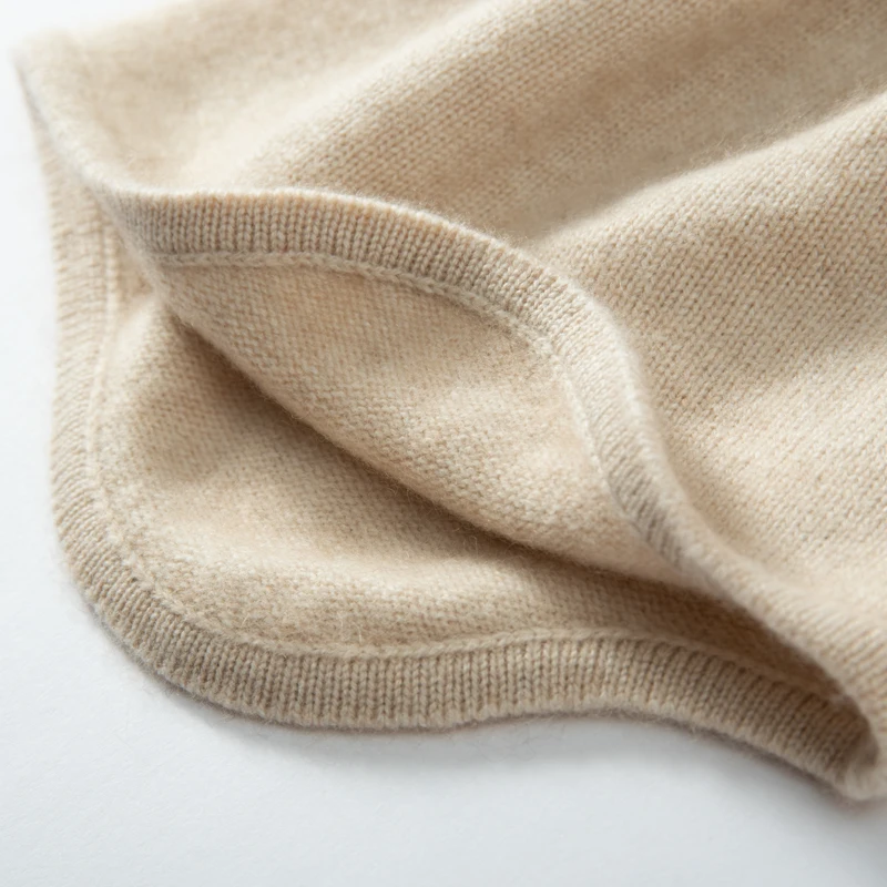 MERRILAMB Winterjacken-Mützen für Damen, lässig, hochwertige reine Kaschmirmütze, einfarbig, weiche, warme, gestrickte Outdoor-Beanie-Mütze – Detail 14