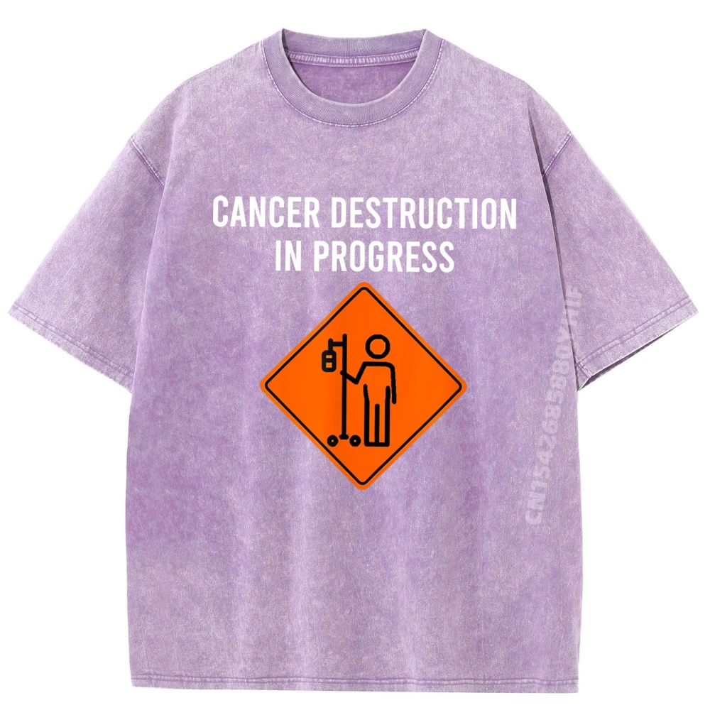 مضحك نكتة الكيماوي يوم تدمير السرطان في التقدم الأبيض تي شيرت الرجال طالب تنفس هدايا رجالي غسلها تي شيرت #3