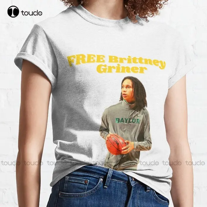 Gratuit Brittney Griner Tendance T-Shirt | Brittney Griner Classique T-Shirt Noir Chemises Pour Hommes En Plein Air Simple Vintage T-shirts Occasionnels