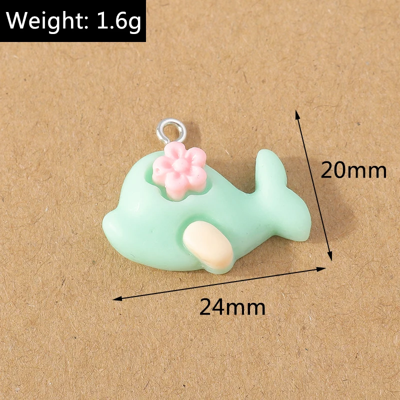 15 Stück Mix Harz Obst Herz Blume Tier Charms Anhänger für DIY Ohrringe Halskette Armband Schmuckherstellung Zubehör – Detail 25