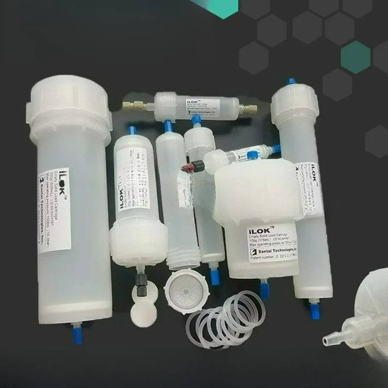 Colonne de chromatographie ILOK pour échantillons solides, séparation et purification, phase positive, phase inverse, colonne vide en PP, joint Ruhr