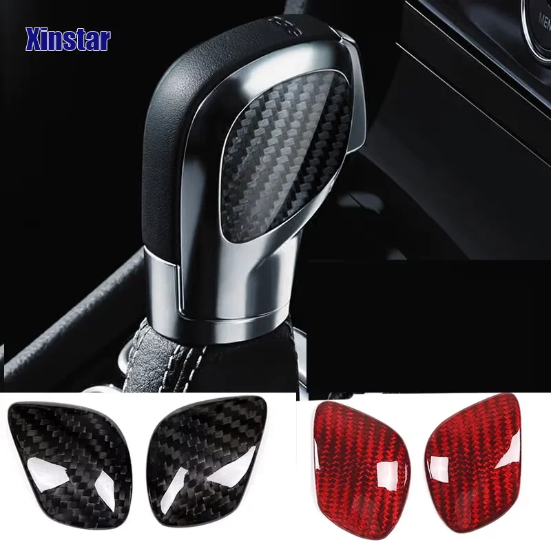 

Real Carbon Fiber Car Gear Knob Decoration Sticker For Volkswagen VW Golf 5 6 7 GTI Passat B6 B7 MK6 MK7 CC Jetta POLO