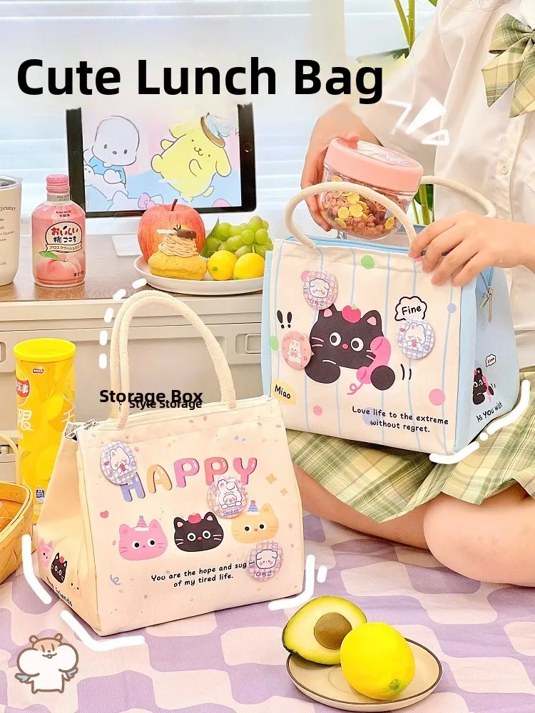 cute-girl's-insulated-lunch-box-bag-office-staff-portable-storage-bag-japanese-style-home-storage-tools-handbag-for-everyone