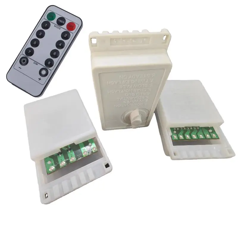 1Set LED String Mesh Curtain Lights Remote Control LED Dimmer 8 Modes Controller Christmas Solorful Decoratio Dimmer