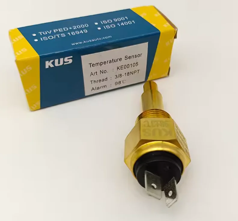 KUS KE00105 3/8 98°C KE00108 1/2-14NPT Water Temperature Sensor With Alarm