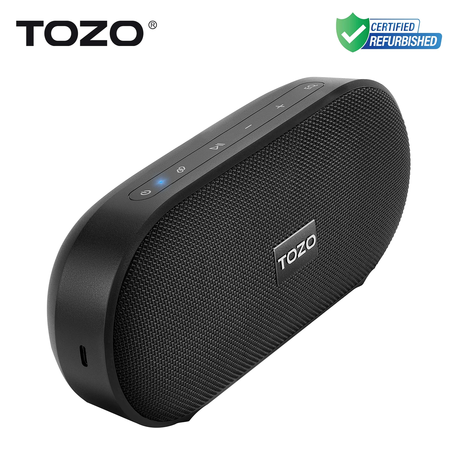 

Refurbished TOZO PA1 Bluetooth Speaker 20W Stereo Sound IPX7 Waterproof Portable Wireless Speaker with EQ Mode APP Control