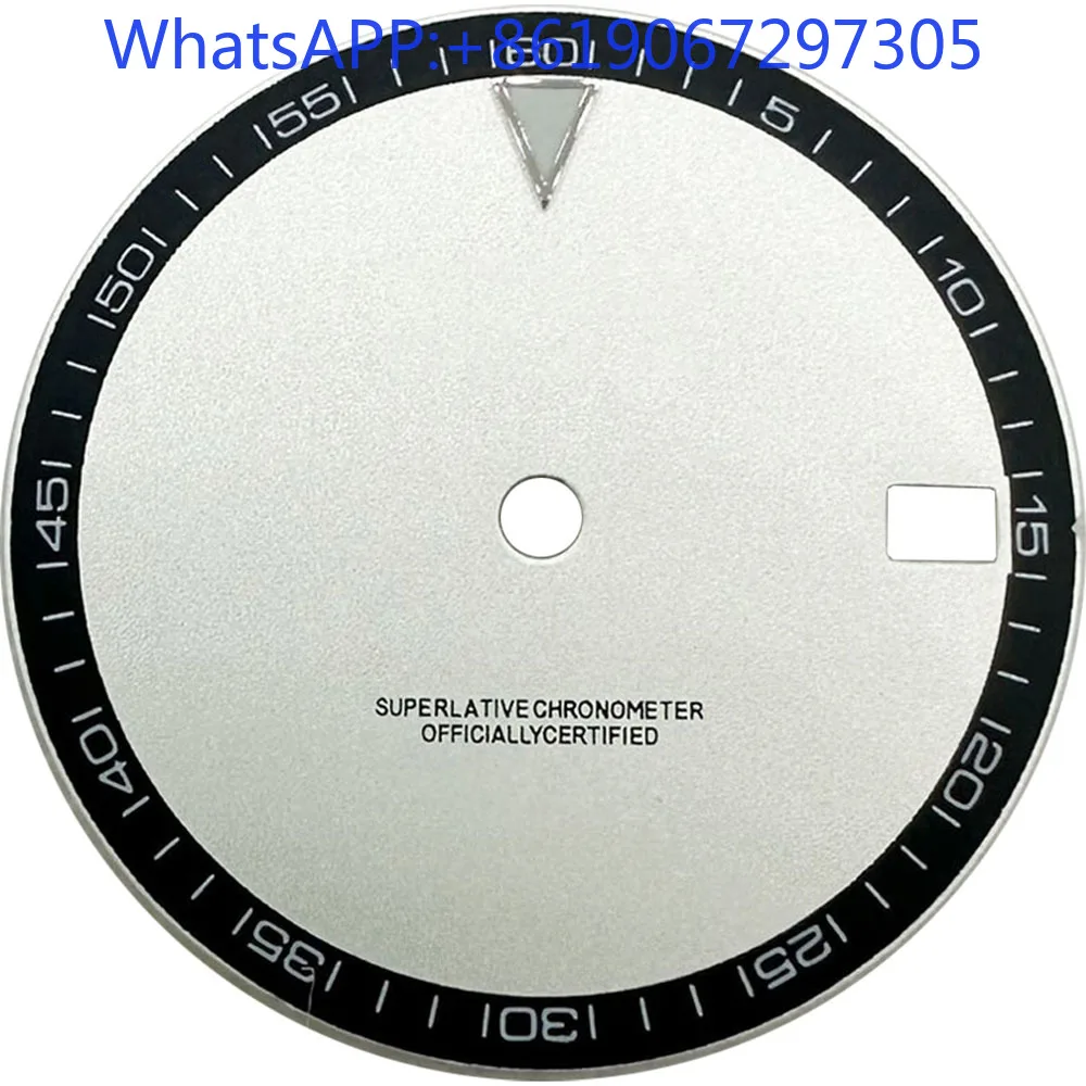 2025  Convex World Map Arabic GMT Watch Dial Suitable for NH35/36/34 Automatic Movement Green lume Creative nh35 case Mod Parts