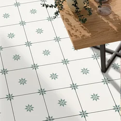12PCS Scandinavian minimalist style floor stickers waterproof wear-resistant home decorative self-adhesive ceramic tile stickers