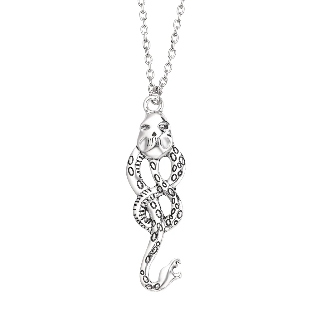 1pc Snake pendant necklace for men, vintage pendant necklace gift