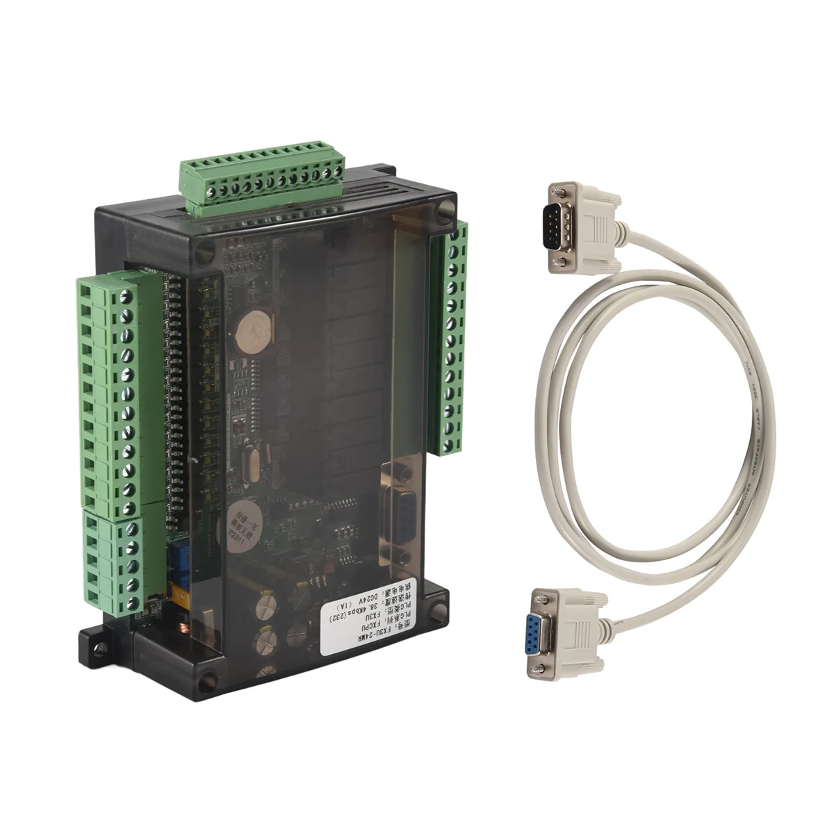 ABZV-FX3U 24MR 6AD RS485 RTC (часы реального времени) 14 входов 10 релейных выходов 6 аналогового входа 2 аналогового выхода Контроллер Plc