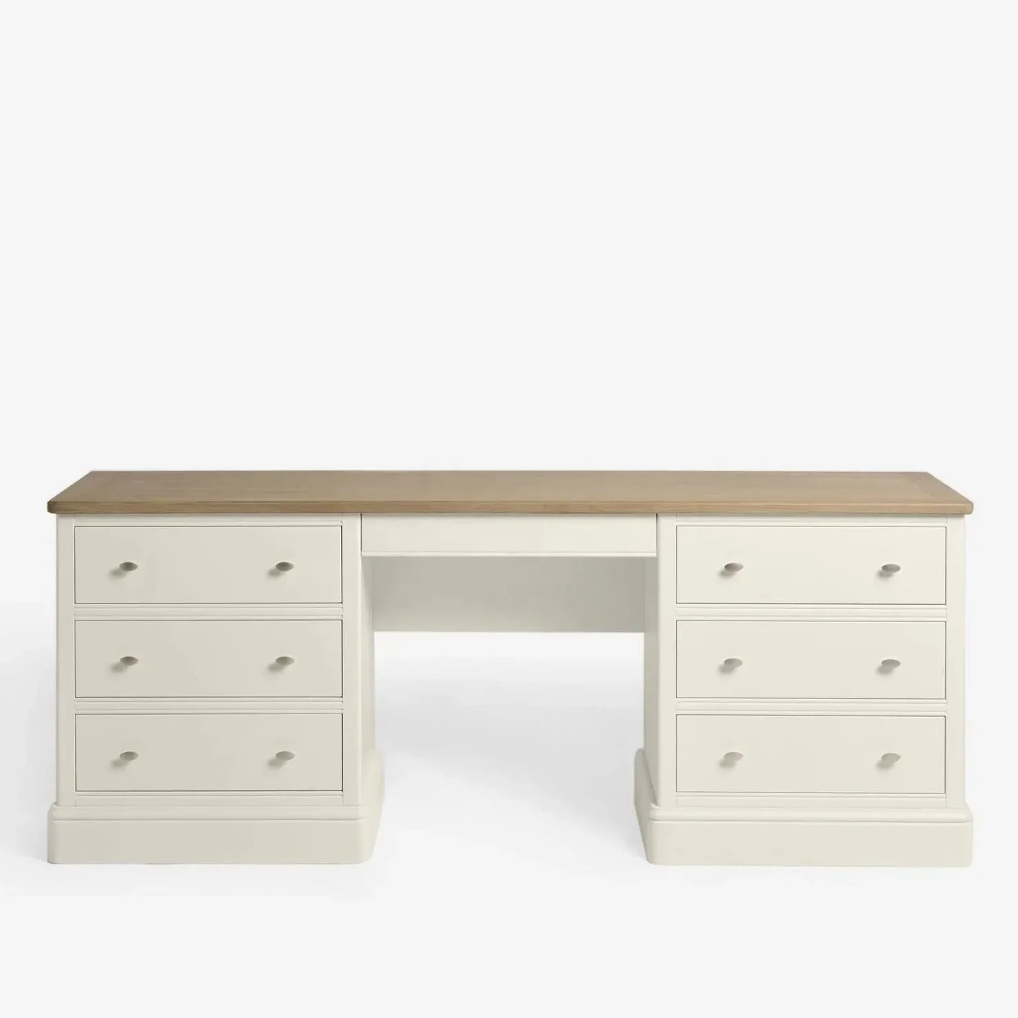 gu-Custom Minimalism Makeup Vanity Desk White Painted Solid Wood Oak Veneer Drawer Console Dressing Table With Jewelry Shelf