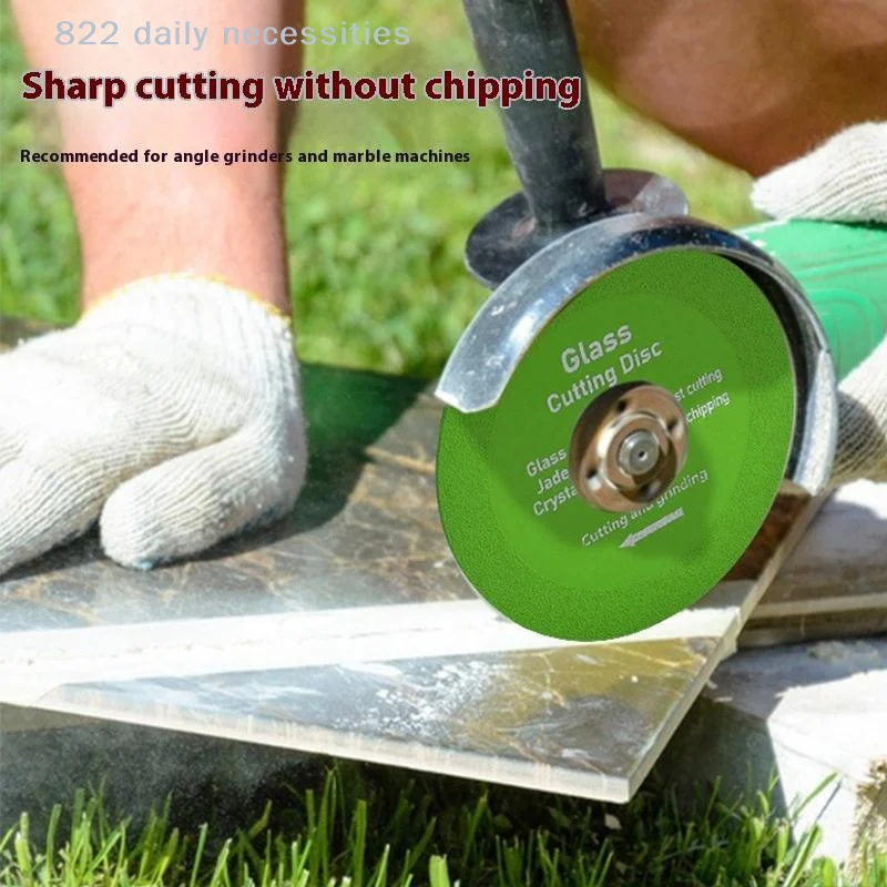convenientGlass Cutting Disc 100mm Ultra-thin Saw Diamond Jade Wine Bottle Ceramic Polish Cut pieces Angle Grinder Machine