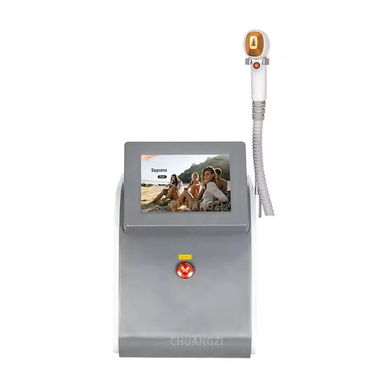 

Professional Laser Hair Removal Machine 2025 Painless Ice Titanium Diode Triple Wave 755 1064 808nm Epilation Device Alexandra