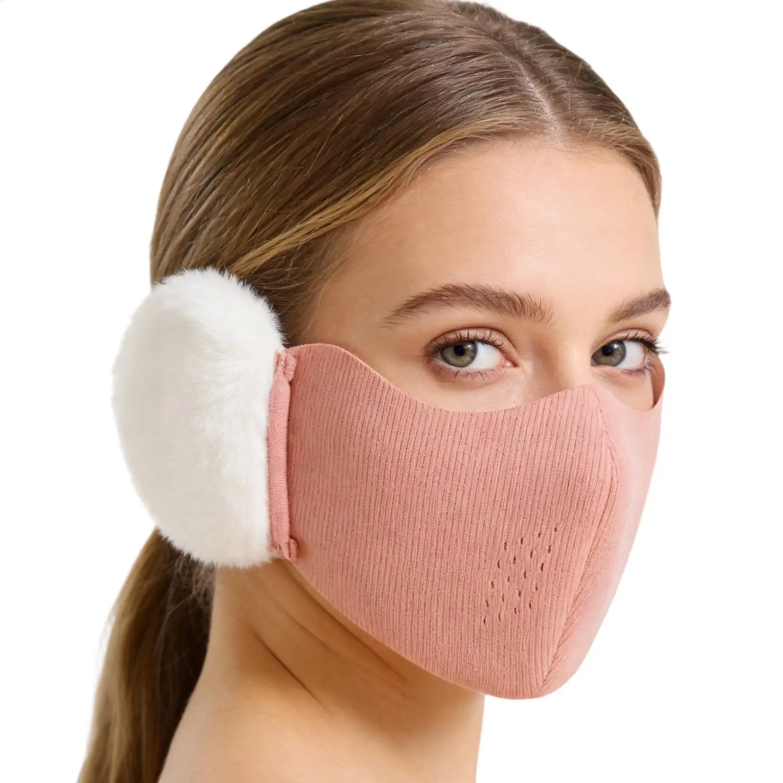 women Winter Thermal Face Mask For Dust, Thick & Breathable Cycling Cover Outdoor Sports Face Shield For Skiing Hiking Commuting