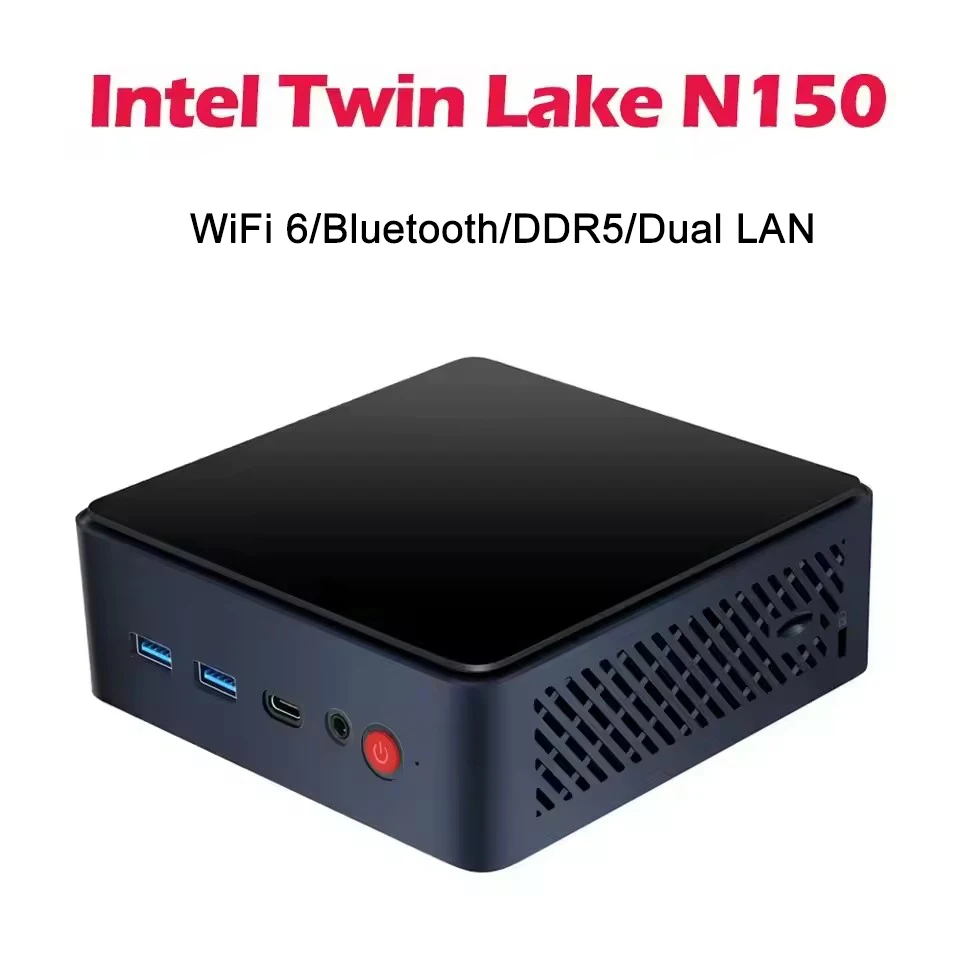 كمبيوتر صغير SZBOX R15 Intel N150 يعمل بنظام التشغيل Windows 11 Pro WiFi 6 بلوتوث DDR5 M.2 NVMe SSD Dual 2.5G LAN HDMI DP كمبيوتر مكتبي #1