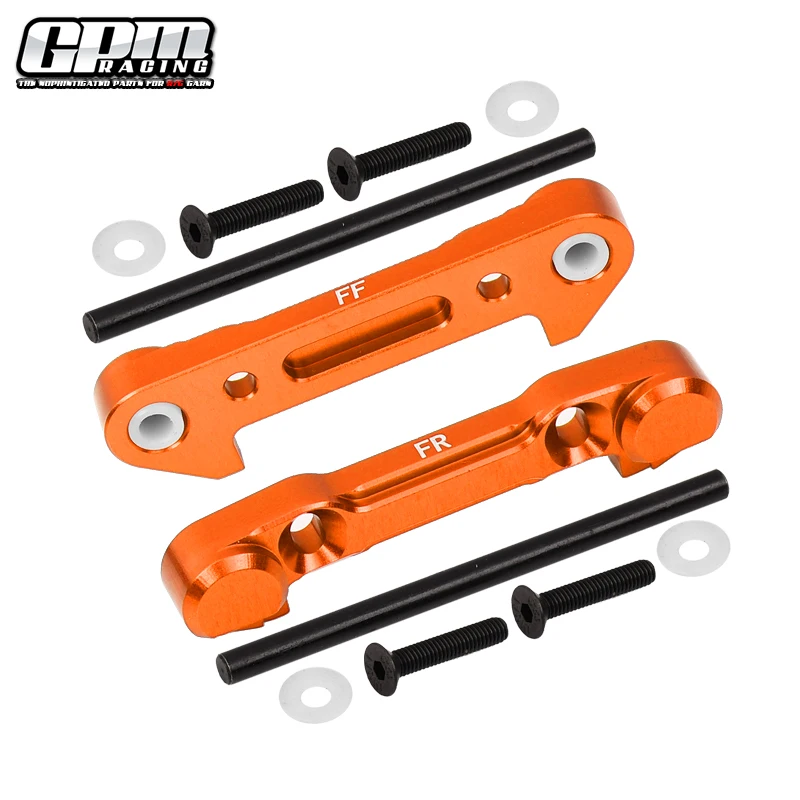 Suporte de suspensão dianteira GPM 7075Alu para 1/10 Lasernut Tenacity Ultra 4/Tenacity DB LOS03027V2 LOSI