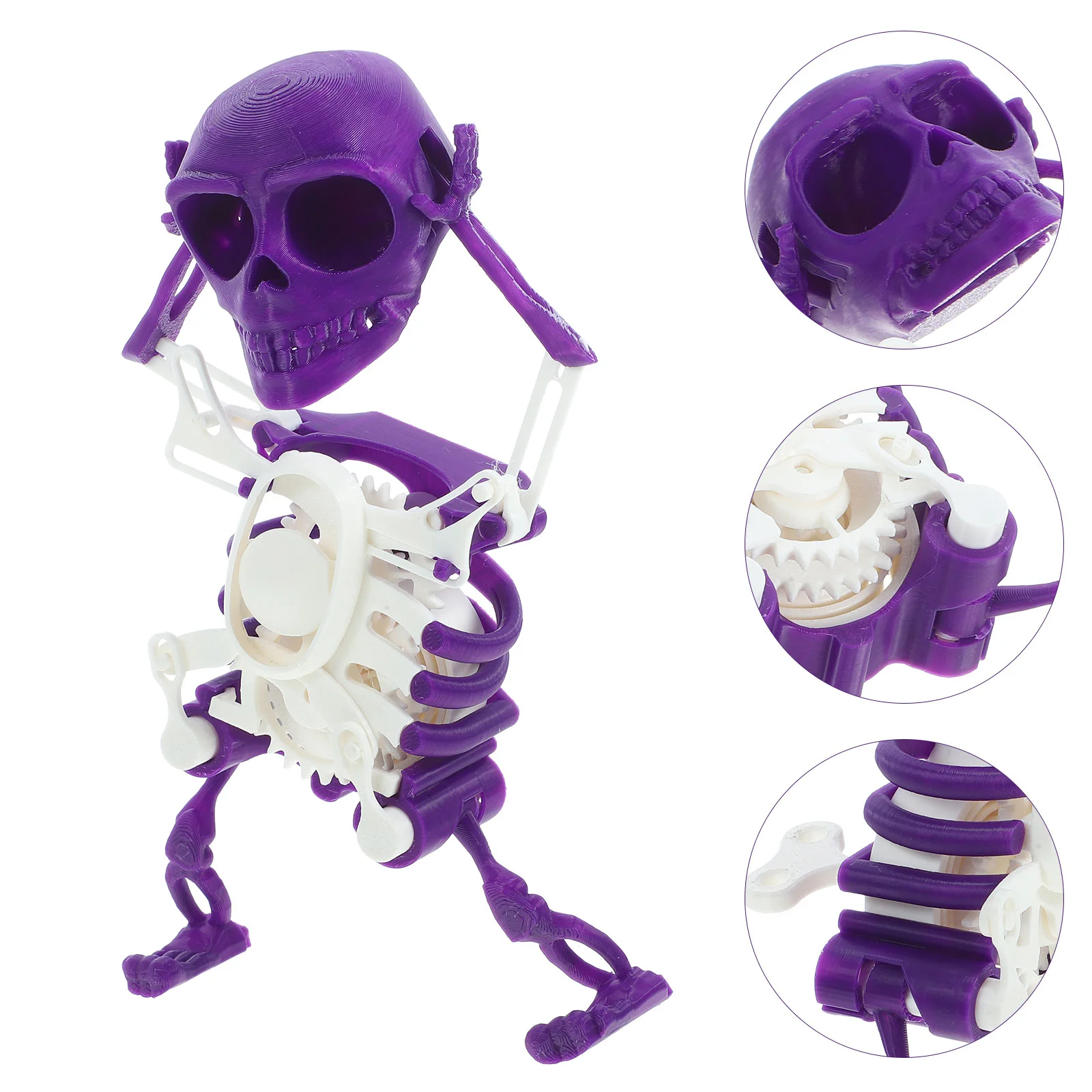 Dancing Skull Decompression Toy Human Body 1700X1500X800CM Indoor Toys Purple Fidget 3d Printed Office