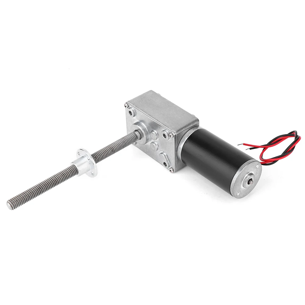 Silnik z przekładnią ślimakową o wysokim momencie obrotowym, miedziana przekładnia ślimakowa z podwójnym łożyskiem kulkowym do elektrycznych szyb, 24V