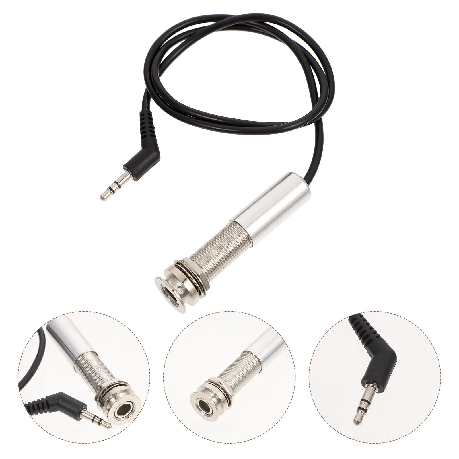 

600 Mm Pickup Connection Cable Patch Cables Guitar Electric Pickups Supplies Right Angle Bass Accessory Power Wire