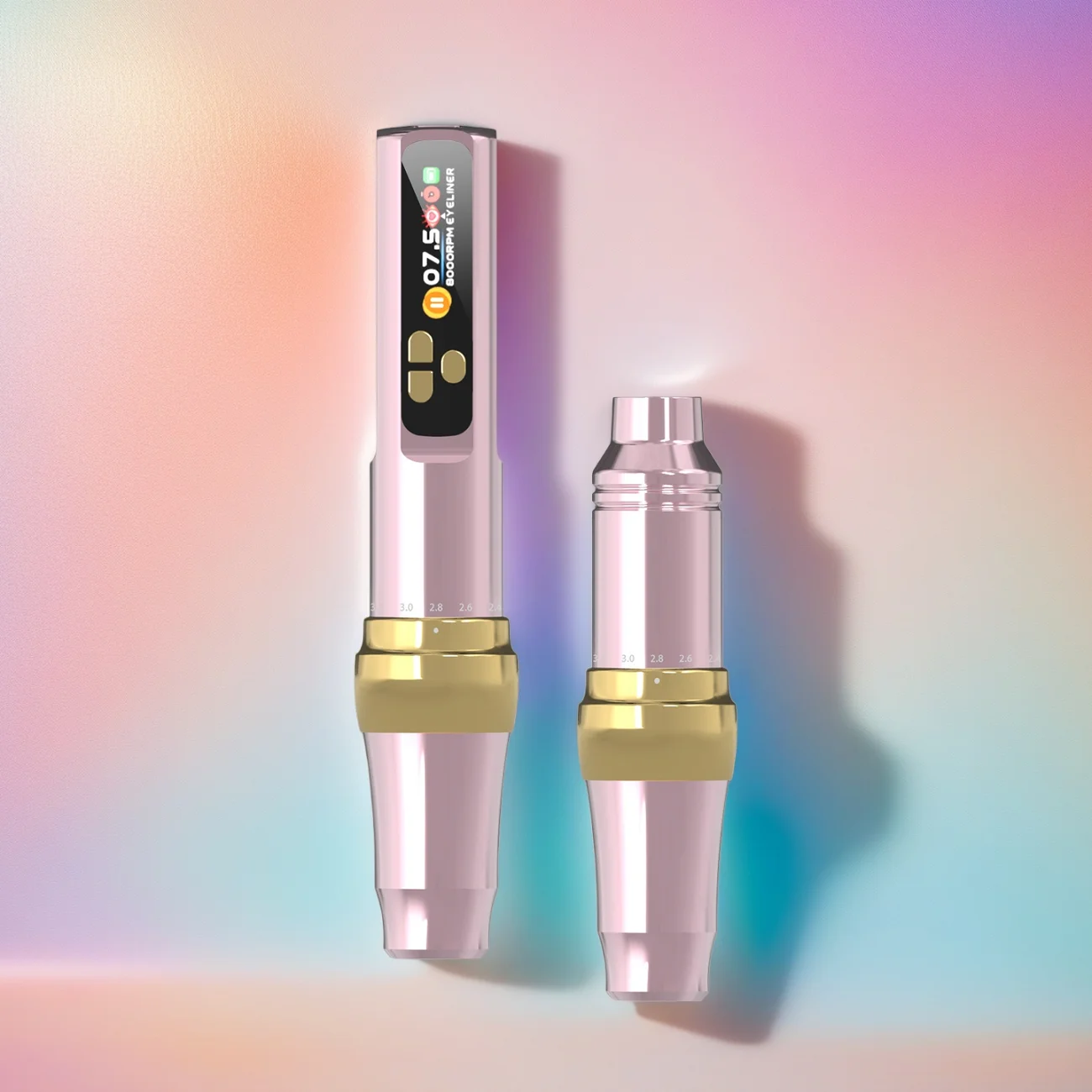 

Pink Wireless Tattoo Machine Pen Permanent MakeUp Battery Digital Tattoo Guns Rechargeable Tattoo Pen/