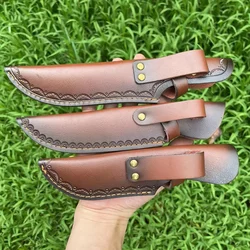 21cm/23cm/24,5 cm universelle exquisite geprägte Rindsleder Messer abdeckung mit fester Klinge Ledertasche Scheide Scheide Holster für Messer