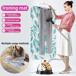 Portable Heat-Resistant Ironing Mat, Foldable Ironing Pad ,Travel Ironing Blanket,Space-Saving Design for Travel/Home Use, Fits