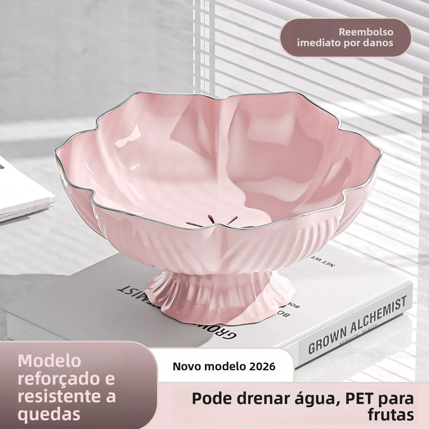 high-end-fruit-basket-draining-candy-plate-elegant-home-living-room-tea-table-snack-display-tray-stripe-pattern