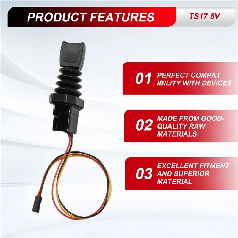 TS17 Single-Axis Joystick Rocker Engineering Equipment Controller Accessories For Hall-A28K