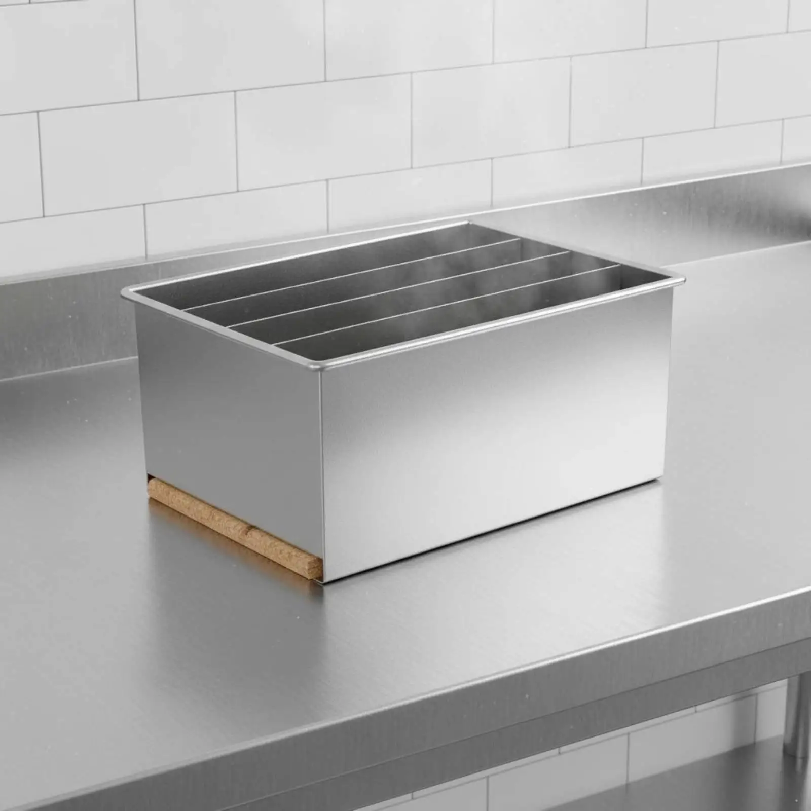 Stainless Metal Container Easy to Clean for Dining Hall Personnel, Chefs