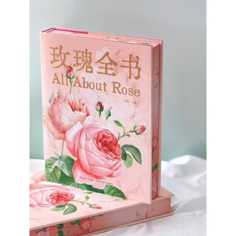 390p All about Rose Illustrated Book Encyclopedia 520 Species 600 Illustrations Gift Box with Gift