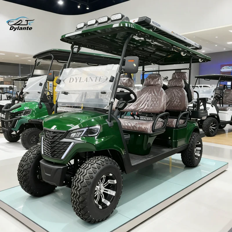

5000 Вт уличная легальная электрическая тележка для гольфа, туристический автобус для взрослых, гольф-кар, 4 6 мест, 72 В, литиевая задняя грузовая коробка, электрические тележки для гольфа