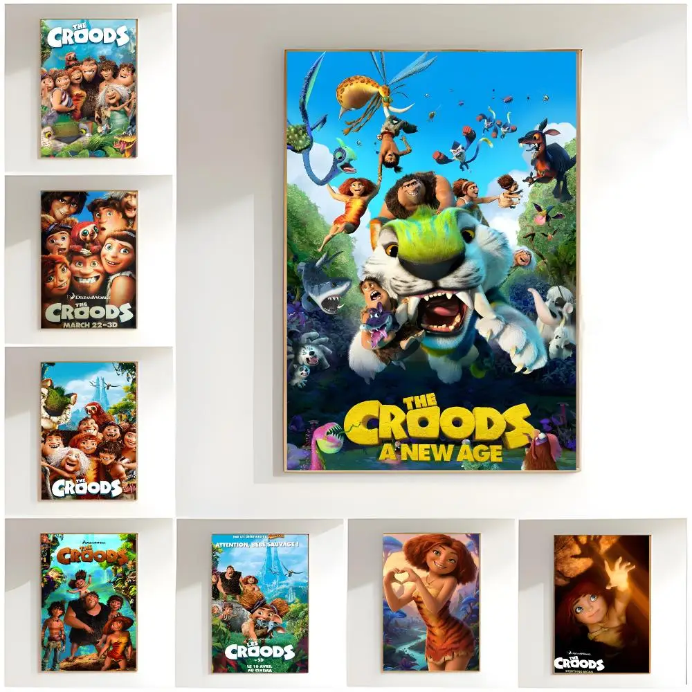 family movie t-the croods Poster Classic Wall Art  Home Decor  Peel and Stick Unframed