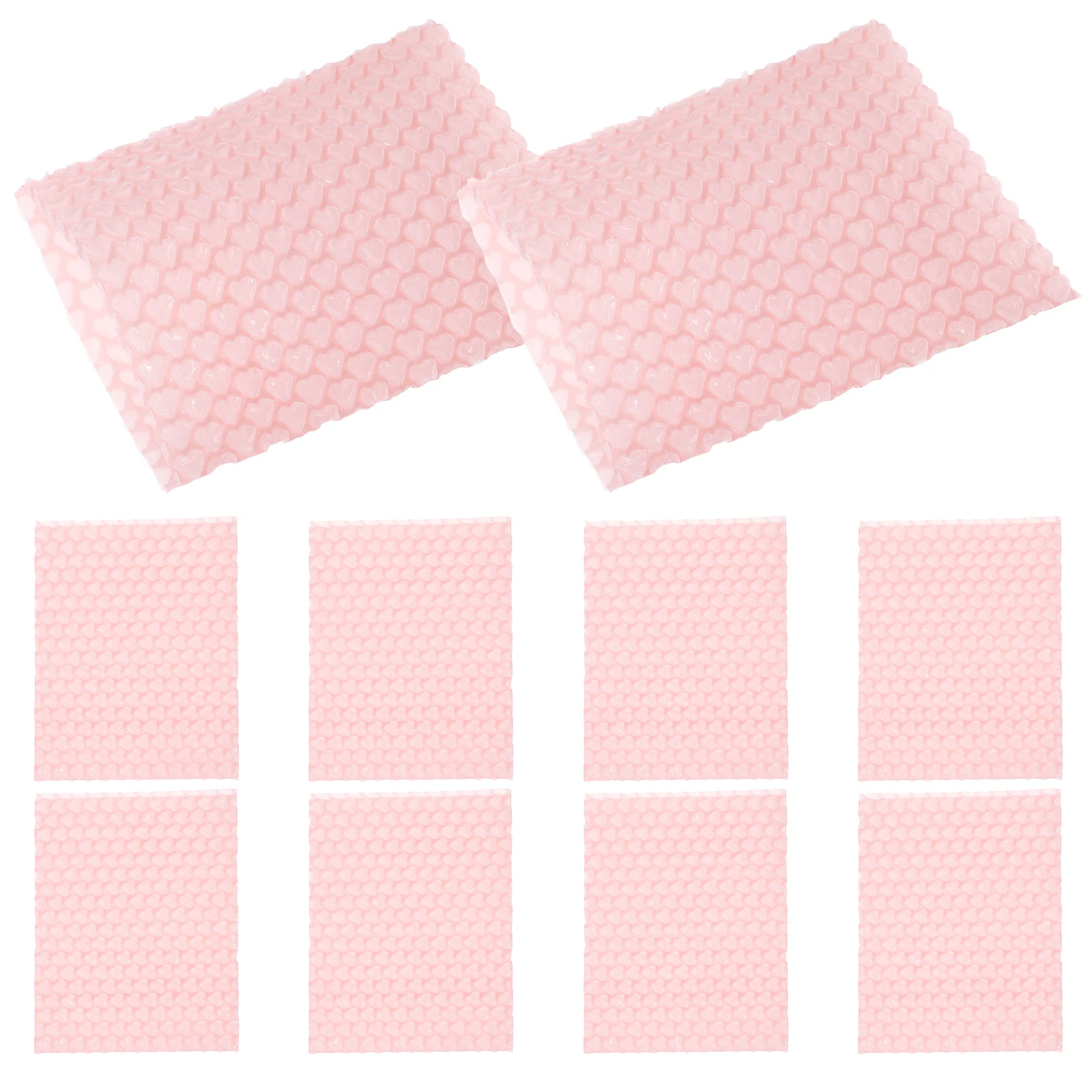 10 Pcs Heart Bubble Shipping Bags Shockproof PE Out Double Walled Pouch Envelopes for Mailing