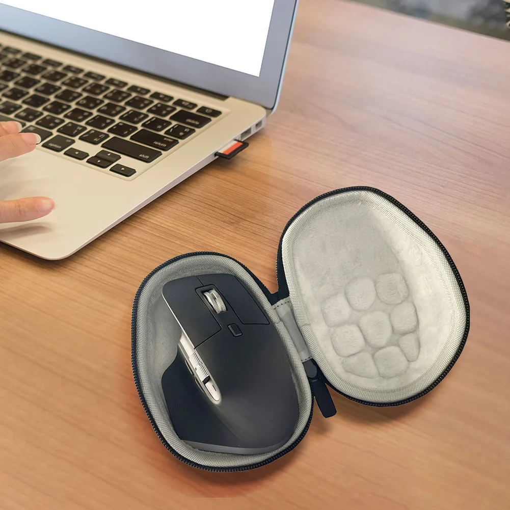 إيفا حقيبة حمل صلبة للصدمات السفر الصلب حافظة سوداء مقاوم للماء حقيبة للتخزين ل Logitech MX Master 2S/3S الفئران اللاسلكية