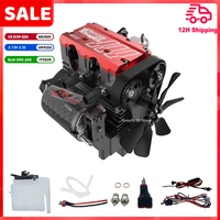 TOYAN FS L200AC Engine Model Kit Metal Inline 2 Cylinder 4 Stroke 7cc Nitro Internal Combustion Engine Model with Start Kit Toy