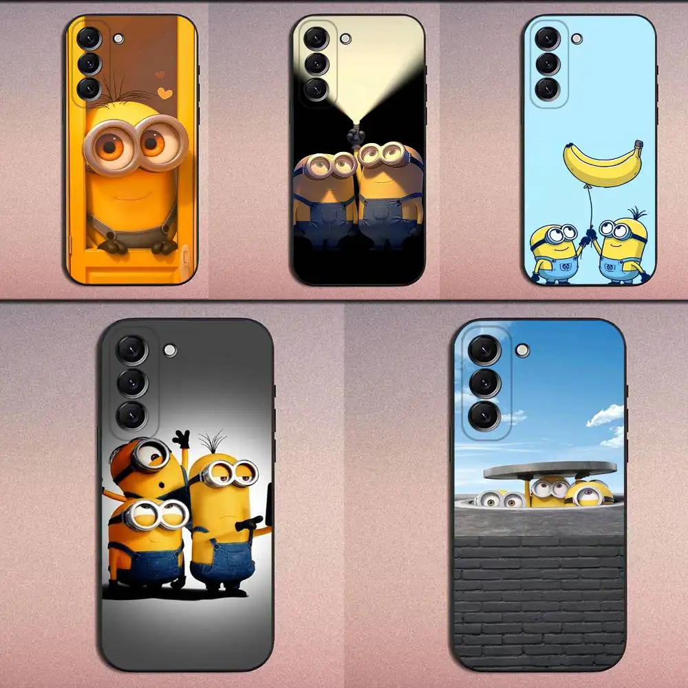 

C-Cartoon M-Minions Phone Case For Samsung Galaxy A20,A21s,A22,A31,A32,A52,A53,A72,73,A80 Soft Black Cover