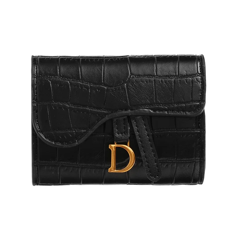 Women Luxury Card Holder Short Mini PU Wallet Letter Printed Multi Card Small Multi Functional Clutch Bag image 5